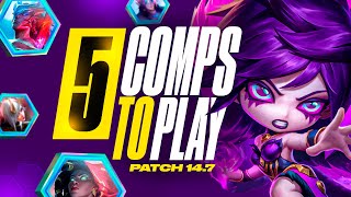 The Only 5 Comps You Need to Climb in Patch 147B  TFT Set 11 Guide [upl. by Tahpos]