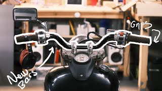 New handlebar amp grips XVS 650 ep3 [upl. by Rehpinnej]