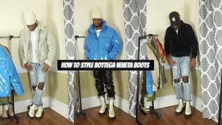 HOW TO STYLE BOTTEGA VENETA BOOTS  THEEBROZAY [upl. by Martres]