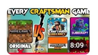 MINECRAFT VS EVERY CRAFTSMAN GAMES [upl. by Ahsimal]