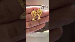 916earring designbeautiful gold earrings designearringgoldmystatusgold [upl. by Torr]