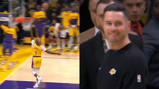 DAngelo Russell misses wide open layup and JJ Redick hides frustration perfectly [upl. by Aisyla]