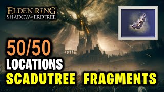 All 50 Scadutree Fragments Locations Guide  Elden Ring DLC [upl. by Aitetel]