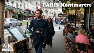 PARIS Montmartre amp Sacre Coeur 4K Walking Tour in Rain [upl. by Guerin]