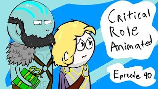 DampD Critical Role Animation Funny Scene Grog Hides Unconscious Guards Ep 90 [upl. by Esirtal]