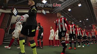 Brentford vs Manchester United  Full Match  eFootball PES Gameplay [upl. by Cave135]