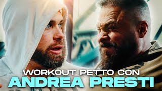 ALLENAMENTO PETTO CON ANDREA PRESTI E MAURO SASSI [upl. by Ultan235]