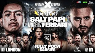 LIVE 🔴 MF amp DAZN X SERIES 14 MISFITS BOXING  WATCHALONG LIVE STREAM  SALT PAPI KING KENNY amp MORE [upl. by Ennalyrehc493]