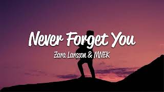 《NIGHTCORE》Zara Larsson MNEK  Never Forget You [upl. by Armalda]