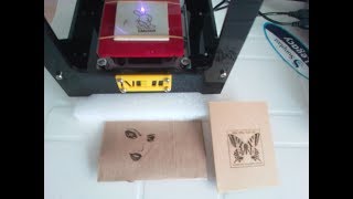 Installing and operating NEJE DK8KZ 1000mW CNC laser engraver [upl. by Danila]