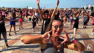 Macumba® fitness dance  Bibione Beach Fitness 2020 Convention palco Radio Deejay [upl. by Strickler762]