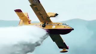 De Havilland Aircraft Canada ltd Launches DHC515 Firefighter amphibious aircraft BRoll video [upl. by Ardnod]