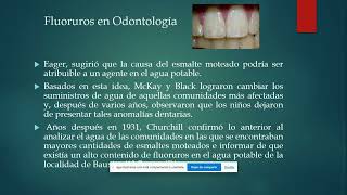 Flúor y su acción preventiva en Odontología [upl. by Enitnemelc787]