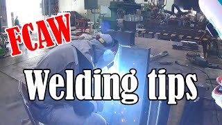 Welding tips 1  FCAW  Welding manual [upl. by Adnaugal466]