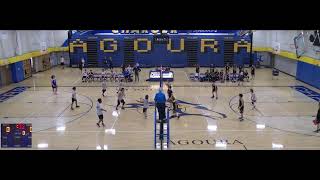 Agoura High School vs Newbury Park Girls Freshman Volleyball [upl. by Randall366]