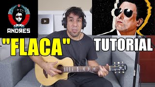 Como tocar quotFlacaquot ANDRÉS CALAMARO Tutorial Guitarra Acordes y Punteos [upl. by Eekcaj]