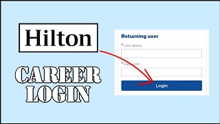 Hilton Career Login How to Login Hilton Career Account 2024 [upl. by Mun584]