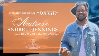 Home Going Service for Andrese quotDRXSEquot Andrell Jennings [upl. by Ezra]