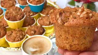 RECETTE MUFFINS BANANES ET NOIX  UN DÉLICE [upl. by Enelak]