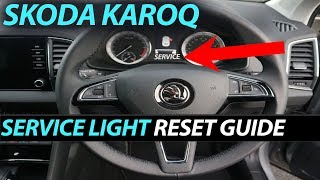 Skoda Karoq  Service Oil Light Reset [upl. by Anibla970]