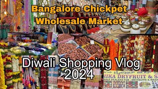 Diwali Shopping Full Details  Bengali Vlog  Bangalore Chickpet Wholesale Market [upl. by Ennaj484]