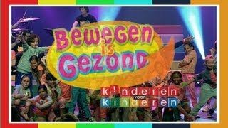 Kinderen voor Kinderen  Bewegen is Gezond Officiële videoclip [upl. by Ymas]