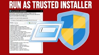 How to Run Any App or Program as the Trusted Installer Account [upl. by Kanter]