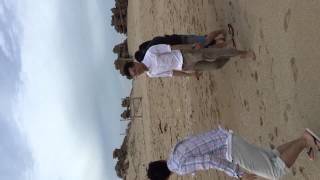 Walking against the wind on Anglesea beach [upl. by Cowley]