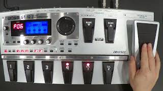 Boss GT10 Guitar Multi FX Pedal  Pedal Profile Video [upl. by Malinde]