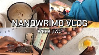 nanowrimo vlog 2022  week two [upl. by Arvind606]