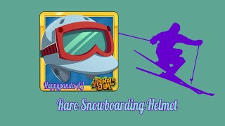 Animal Jam Rare Snowboarding Helmet Rare Item Monday [upl. by Eindys534]