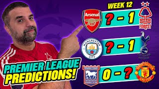 Premier League PREDICTIONS Week 12 [upl. by Acirtap479]