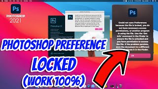 How to Fix Could Not Save Preferences File Locked Photoshop 2021 [upl. by Clementius]