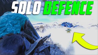 SOLO DEFENDING AGAINST TEK SKIFF ARK PvP [upl. by O'Malley]