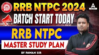 RRB NTPC 2024  Batch Start Today  RRB NTPC Master Study Plan  By Pawan Sir [upl. by Akiraa]