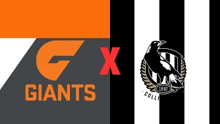 GWS Giants X Collingwood Theme song [upl. by Einalam]