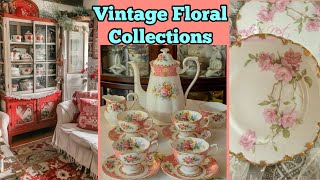 🌹New🌹COLLECTION OF VINTAGE CROCKERY BLOOMING BEAUTY Showcase Your Style Floral Chinaware Home Decor [upl. by Rao]