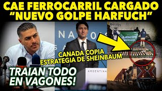 NO VAMOS A PARAR ¡HARFUCH FRENA TREN ANTES DE CRUZAR CANADA COPIA ESTRATEGIA DE CLAUDIA ANTE TRUMP [upl. by Marta]