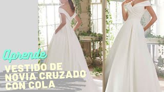 VESTIDO DE NOVIA PASO A PASO PATRONAJE CURSO DE COSTURA GRATIS [upl. by Segroeg]