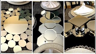 Dollar Tree DIY  Mirrored Table RunnersCenterpieces [upl. by Issac]