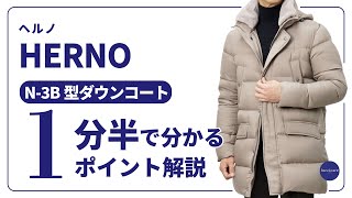 HERNO N3B型ダウンコート 1分半で分かる ポイント解説！ [upl. by Names806]