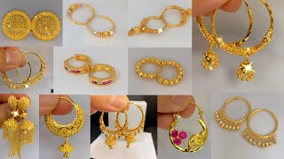 Latest Bridal Gold Earrings designs Most Beautiful Gold Earrings designs New Earrings Design [upl. by Trebuh]