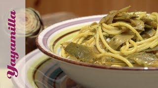 Spaghetti Carciofi e Zafferano  Artichokes and Saffron Spaghetti [upl. by Naud]