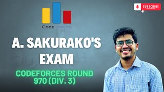 Sakurakos Exam  Codeforces Round 970 Div 3  solution in Bangla [upl. by Birgitta]