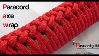 How to make a paracord axe handle wrap [upl. by Ecylla]