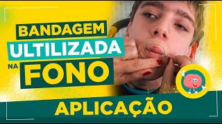 Bandagem utilizada na fonoaudiologia [upl. by Ainehs]