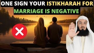 ONE SIGN FROM ALLAH YOUR ISTIKHARAH TO MARRY SOMEONE IS NEGATIVE [upl. by Odey455]