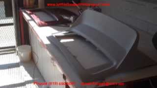 PORSCHE BBMD custom Duck tail installation on factory deck lid Custom conversion body kit bumper [upl. by Helbonnas554]