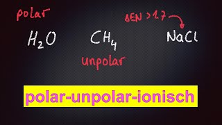 Bindungen polar unpolar ionenbindung erkennen [upl. by Sivel412]