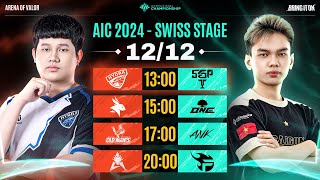 HD vs SGP  EA vs ONE  OM vs ANK  HKA vs FPT  SWISS STAGE  AIC 2024  NGÀY 1212 [upl. by Calloway]